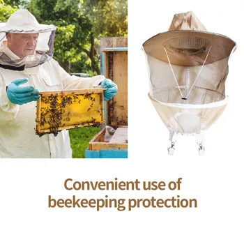 

Beekeeper Mesh Hat Outdoor Beekeeping Face Protector Net Hat Guard Cap Beekeeper Accessory