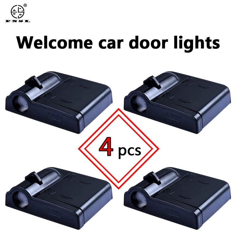 

4PCS Wireless Led Car Door Welcome Laser Projector Logo Ghost Shadow Light for Audi Volkswagen Ford BMW Honda Hyundai Kia Mazda