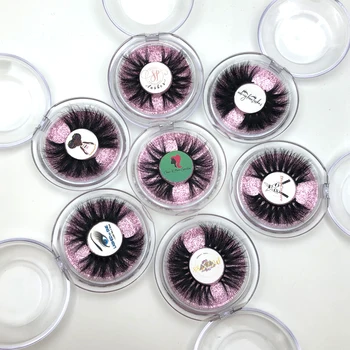 

Wholesale 30/50/100pc 25mm Lashes Eyelashes 3D Mink Lashes Handmade Dramatic Lashes Cruelty Free Mink Lashes Free Custom Logo