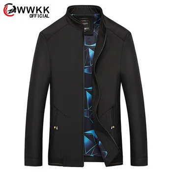 

Mens New Autumn Winter Jackets Pilot Bomber Jacket Male Fashion Solid Color Men Hip Hop Streetwear Standing Collar Slim Fit Coat