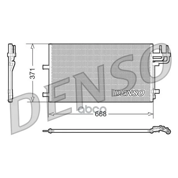 Конденсер Ford Focus Ii/C-Max 03- Denso арт. DCN10007