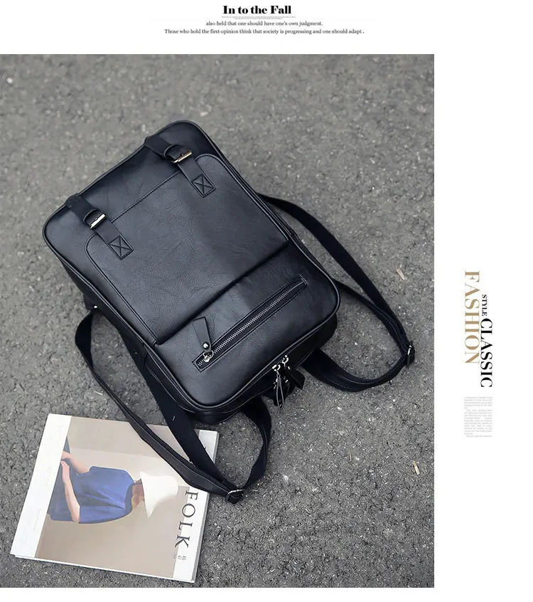 Business Casual Minimalist Computer Bag, Fashion Travel Bag, Men's Backpack