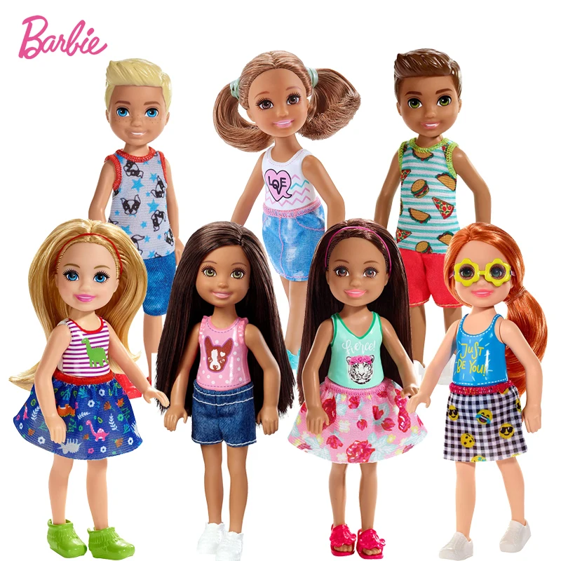 Barbie Club Chelsea Doll Pretty Cute Girl And Boy Mini Kids Toys For Children 6 Inch Dwj33 Dolls Aliexpress
