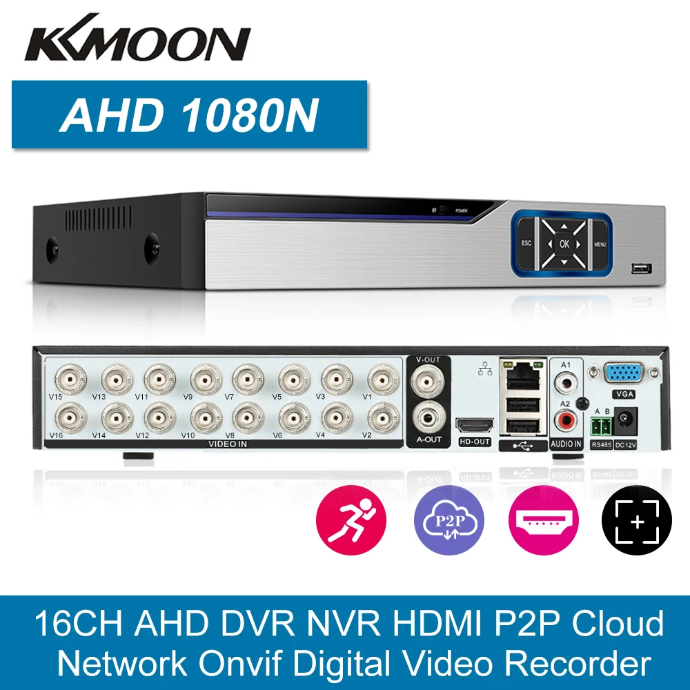 16CH 1080P Hybrid 5 in 1 DVR CCTV цифровой видеорегистратор P2P удаленный мониторинг телефона