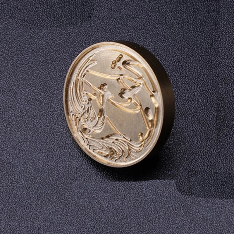 Creative Retro Wax Seal With Resin Handle Plant Lacquer Seal Antique Wax Stamps Household Crafts Wedding Invitations Tools LB749