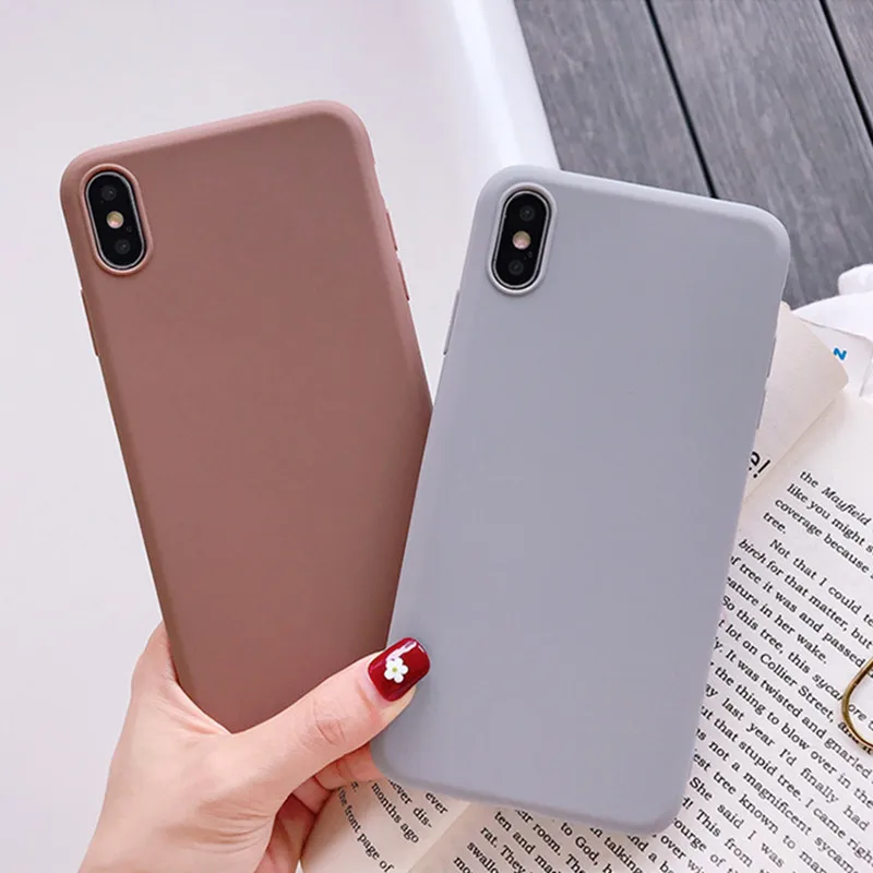 Ультратонкий однотонный чехол для Huawei P20 Lite huawei p30 pro p20 p10 plus p9 p8 lite mate 10 20 30|Бамперы|