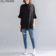 Plus Size Women Shirts Chiffon Solid Color Beach Casual Blouse 2020 Summer Woman Floral Printed Shirt Cotton Blouse Female 4XL Plus Size Women Shirts Chiffon Solid Color Beach Casual Blouse 2020 Summer Woman Floral Printed Shirt Cotton Blouse Female 4XL