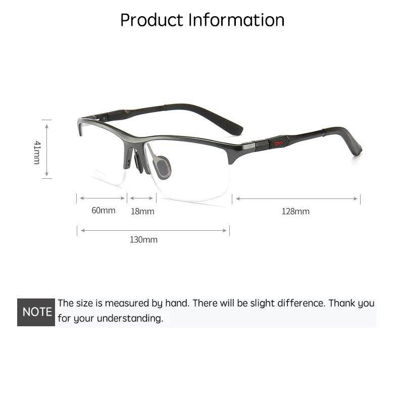 Мужские очки с алюминиевой и магниевой оправой для спорта и велоспорта