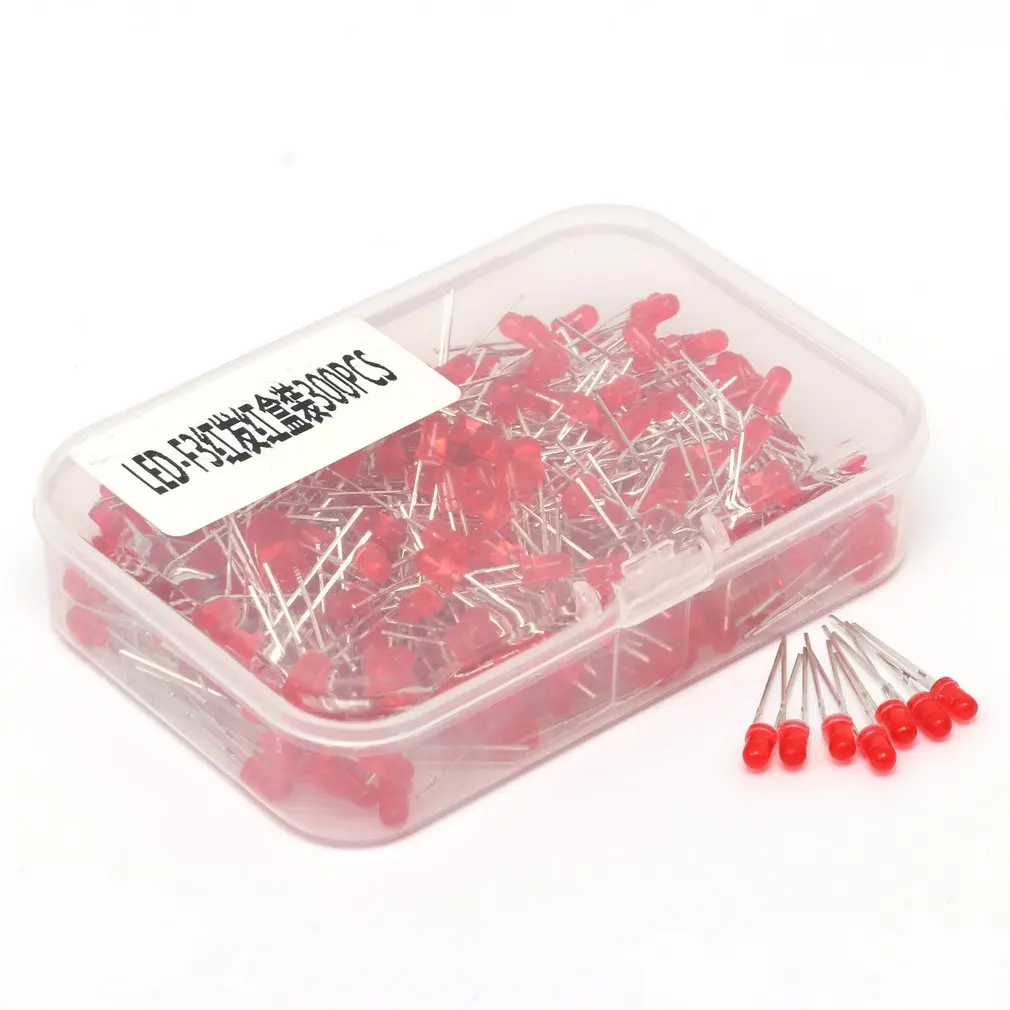 

LED 150/250/300pcs 3mm 5mm LED Light White Red Green Yellow Assorted Emitting Diode DIY Set Home Improvement