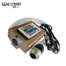 Westbay светодиодный комплект двигателя из оптического волокна 16 Вт RGB светодиодный волоконно-оптический свет 0,75 мм оргстекло, оптическое волокно для украшения звезды потолочная комнатная