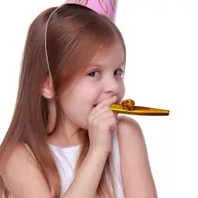 6 шт. детская металлический казу легкий Портативный Казу для начинающих флейта музыкальный инструмент духовой инструмент игрушки для детей