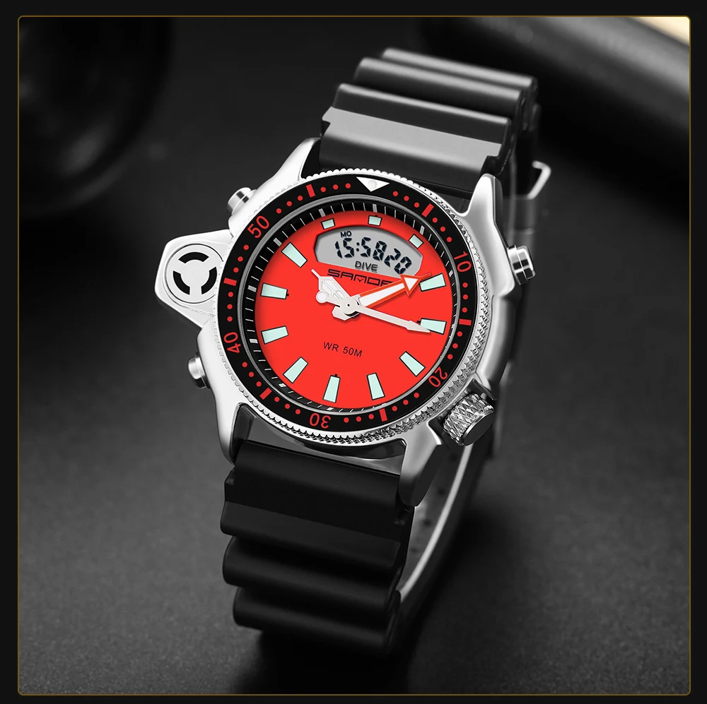 New Sports Watch For Men Outdoor Military 50M Waterproof Back Light Shock Clock Fashion Male Quartz Wristwatch Relogio Masculino