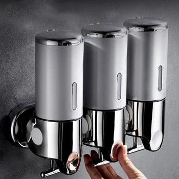 

Shower Soap Dispenser Wall Mount Shower Soap Shampoo Conditioner Champagne Liquid Soap Bottle