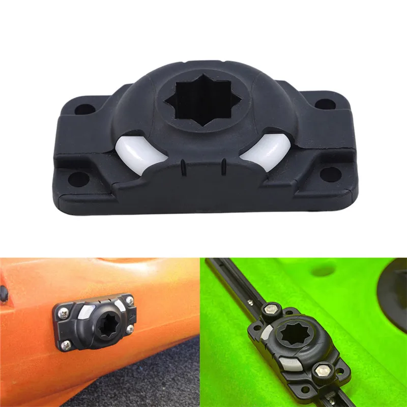 Inflatable Kayak Rod Holder Mount Base Boat Canoe Slide Rail Kayak Fishing  Rod Accessories Without Screws