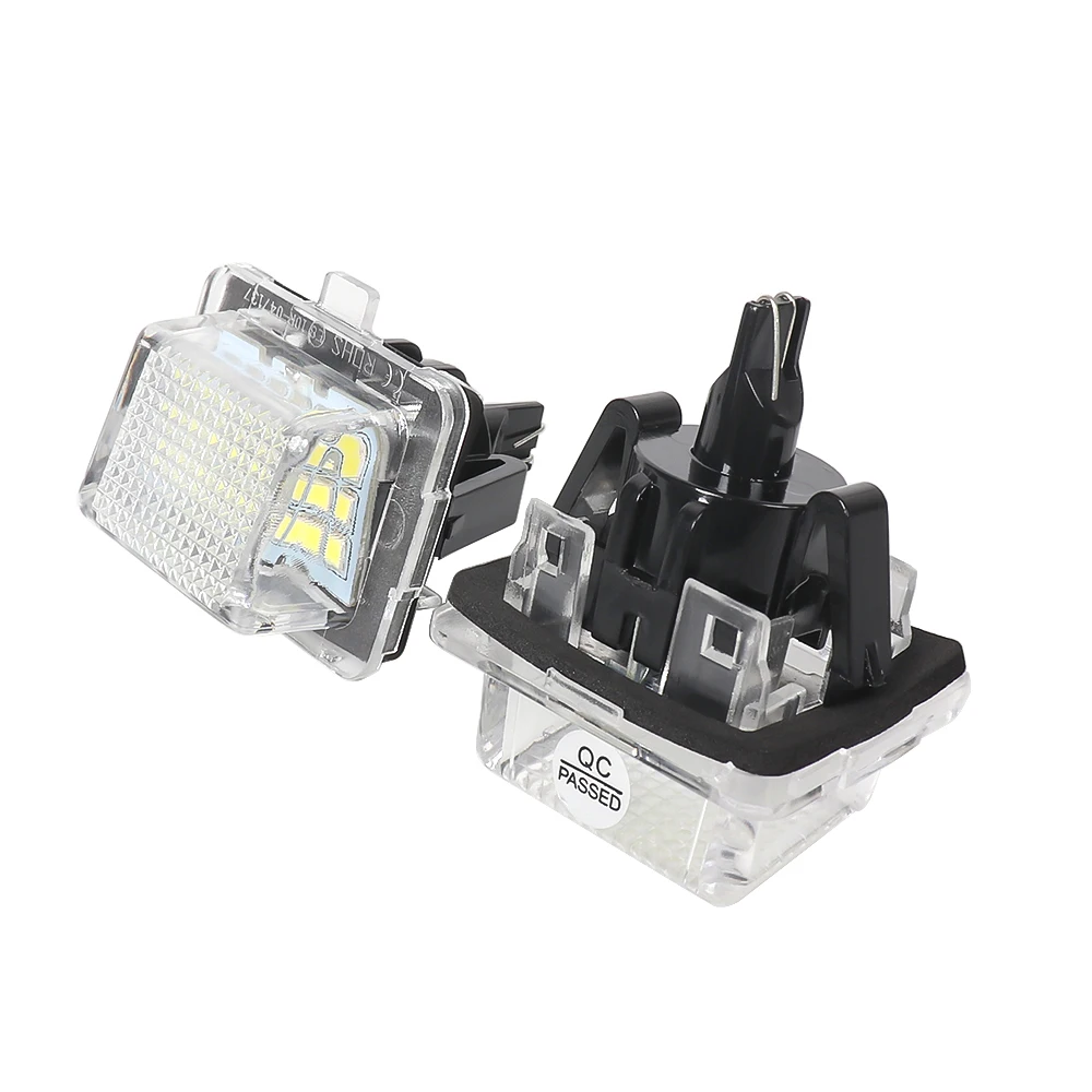 2X LED Car License Plate Light Accessories For Mercedes Benz W204 S204 W212 S212 C207 W221 C216 CL550 CL600 CL63 C E S CL Class |