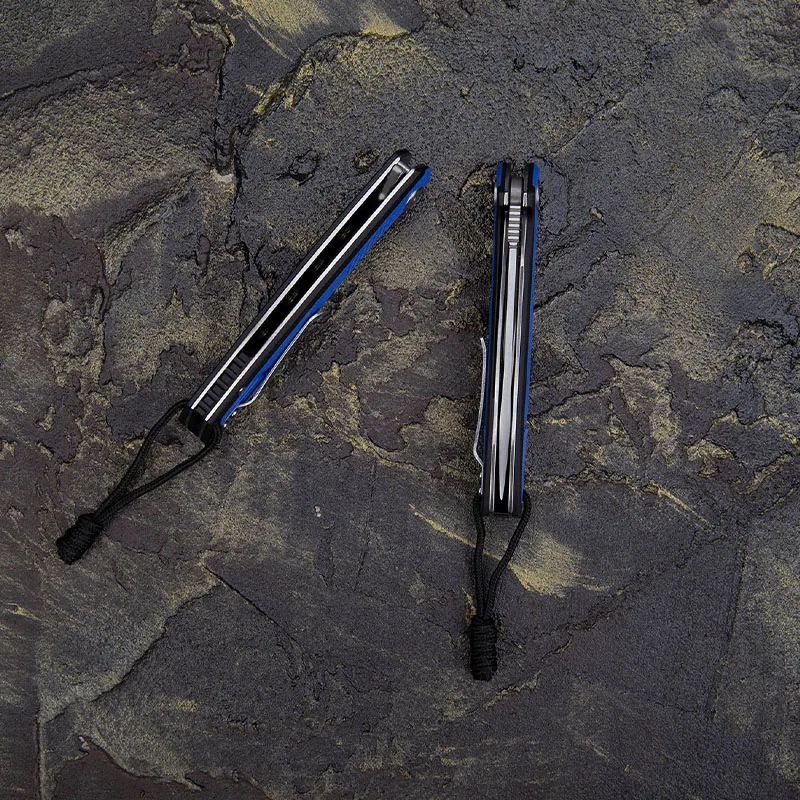 D2 Tool Steel Folding Pocket Knife with Clip G10 Handle EDC Knives for Peeler Tactical Defensive Cutter Hunting Outdoors  Tool 3