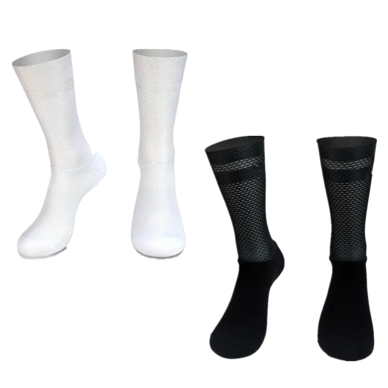 

2020 New Pro Team Aero Socks Anti Slip Silicone Cycling Socks Men Bicycle Sport Running Bike Socks Calcetines Ciclismo