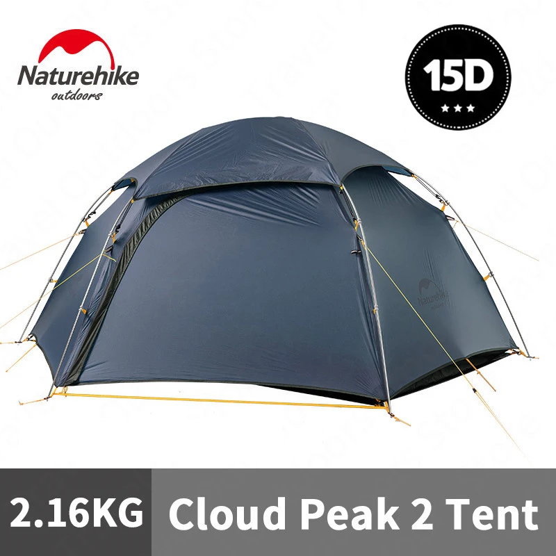 Naturehike 2022 New Cloud Peak 15D Camping Tent 1-2 Persons Ultr