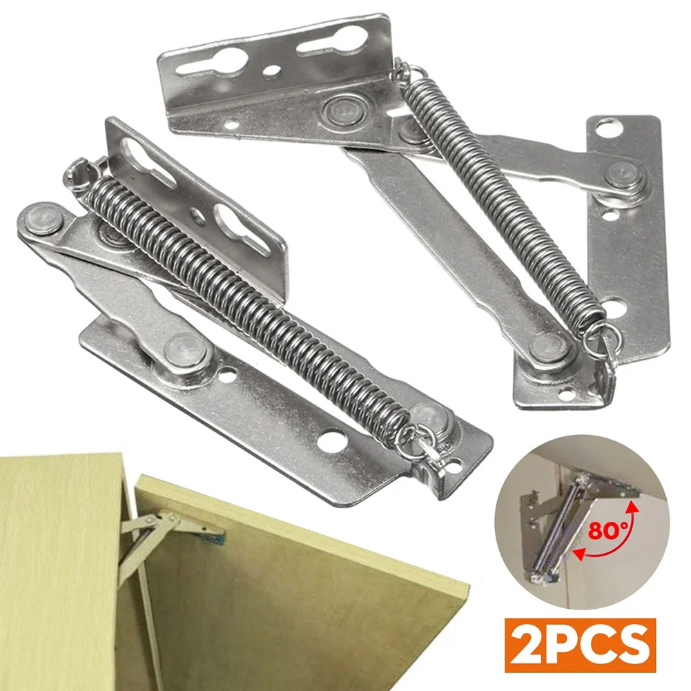 

1 Set 80 Degree Sprung Hinges for Upper Door Lift Code Kitchen Cabinet Support TN99