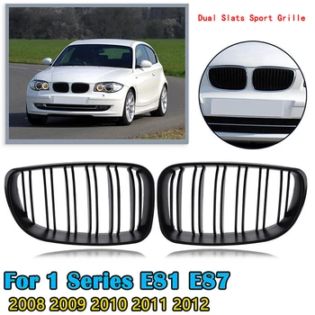 

Dual Slats Front Kidney Sport Grille Grill Replacement for BMW E81 E87 E82 E88 120I 128I 130I 135I Selected 2008-2011 Matte Blac