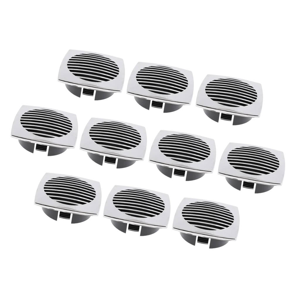 10 шт. 3-дюймовая пленка Нержавеющая сталь круглый Louvered воздушного потока, устанавливаемое на вентиляционное отверстие в салоне автомобиля для морской лодки Замена 76 мм