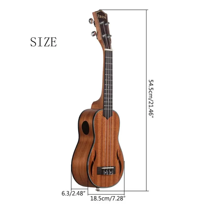 Тенор укулеле ИРИН 21 Polegada орех Мадейра 18 Traste акустическая Ukelele Guitarra красное дерево гриф Гавайские шеи 4 Cordas gu