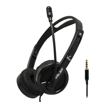 

SALAR V38V 3.5mm Head-Mounted Wired Headset with Microphone Illuminated Headphone Game Headset for PC Laptop