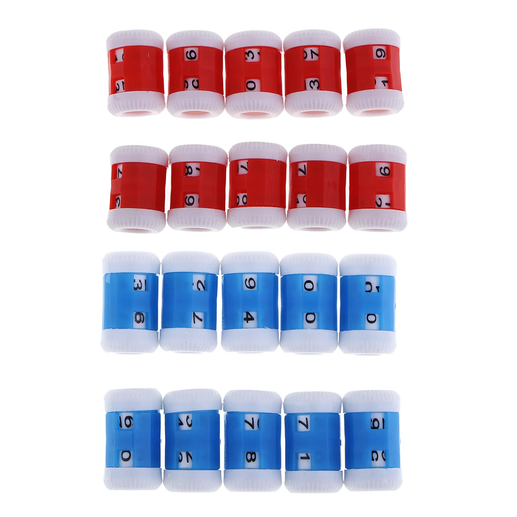 Sewing Knitting Tools 10 Pieces Knitting Needle Row Counter Round Crochet Weaving Stitch Marker Tools