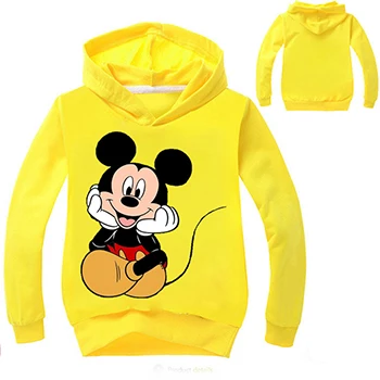 Thin Style Cinderella Snow White Baby Girls Jackets Lovely Unicorn Minnie Mickey Boys Hoodies Anna Elsa Cotton Girls Sweatshirt - Цвет: As the picture