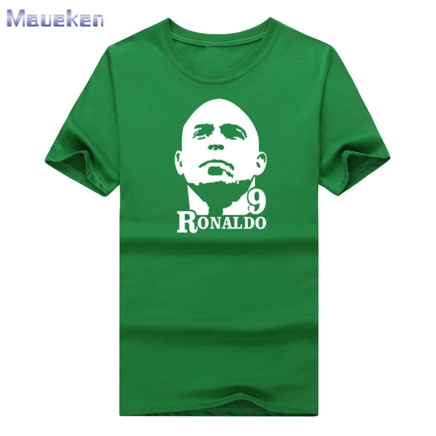 Летняя футболка ronaldo shdow R9, футболка из хлопка, Luiz Nazario De Lima, повседневная мужская футболка для бразильских фанатов, подарок 0715-3