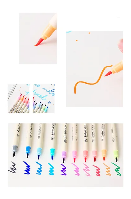 Future Color Lettering Brush Pen (Set of 10)