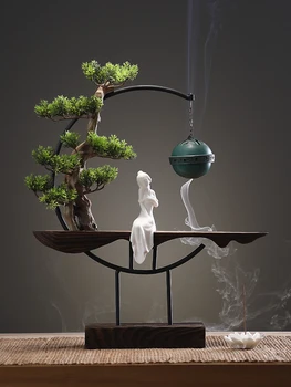 

Backward Incense Burner Creative Decoration Living Room Desktop Decoration Furnishings Indoor Agarwood Sandalwood Incense Burner