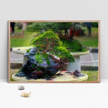

Bonsai Abstract Canvas Poster Home Wall Decor (No Frame)
