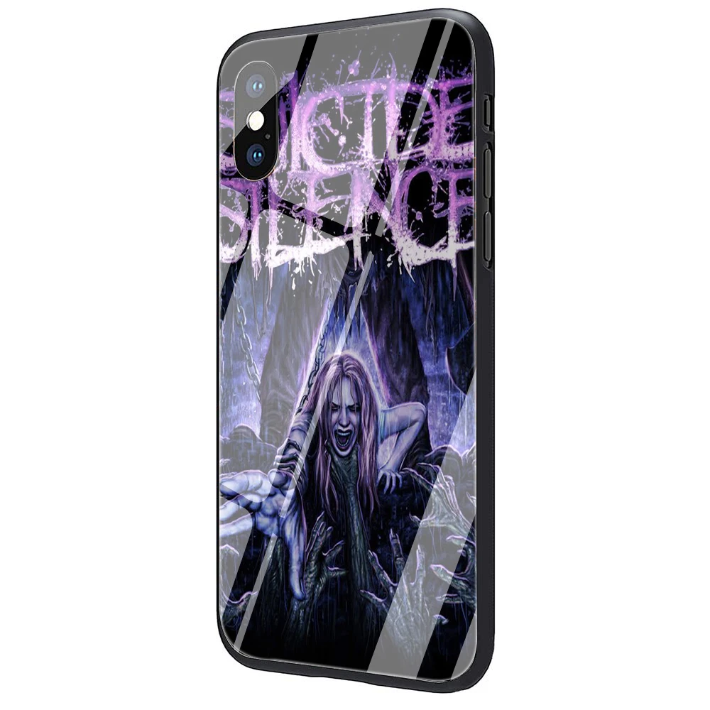 EWAU Suicide Silence Mitch Lucker закаленное стекло чехол для телефона чехол для iPhone 5 5S SE 6 6s 7 8 Plus X XR XS 11 Pro Max