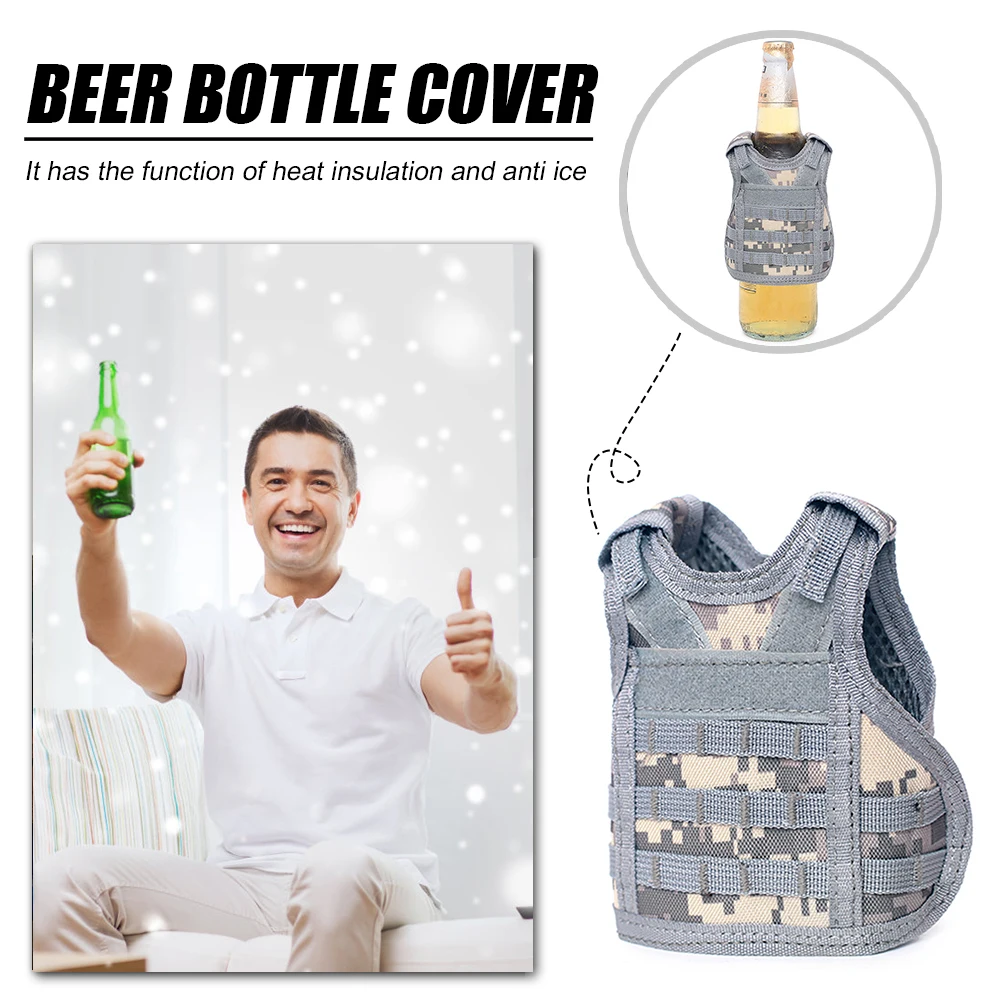 Тактические миниатюрные жилеты для пивной бутылки Molle мини охотничьи набор