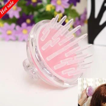 

New Silicone Shampoo Scalp Brush Shower Body Washing Hair Massage Massager Brush Comb Drop Shipping Shampoo Massage Brush