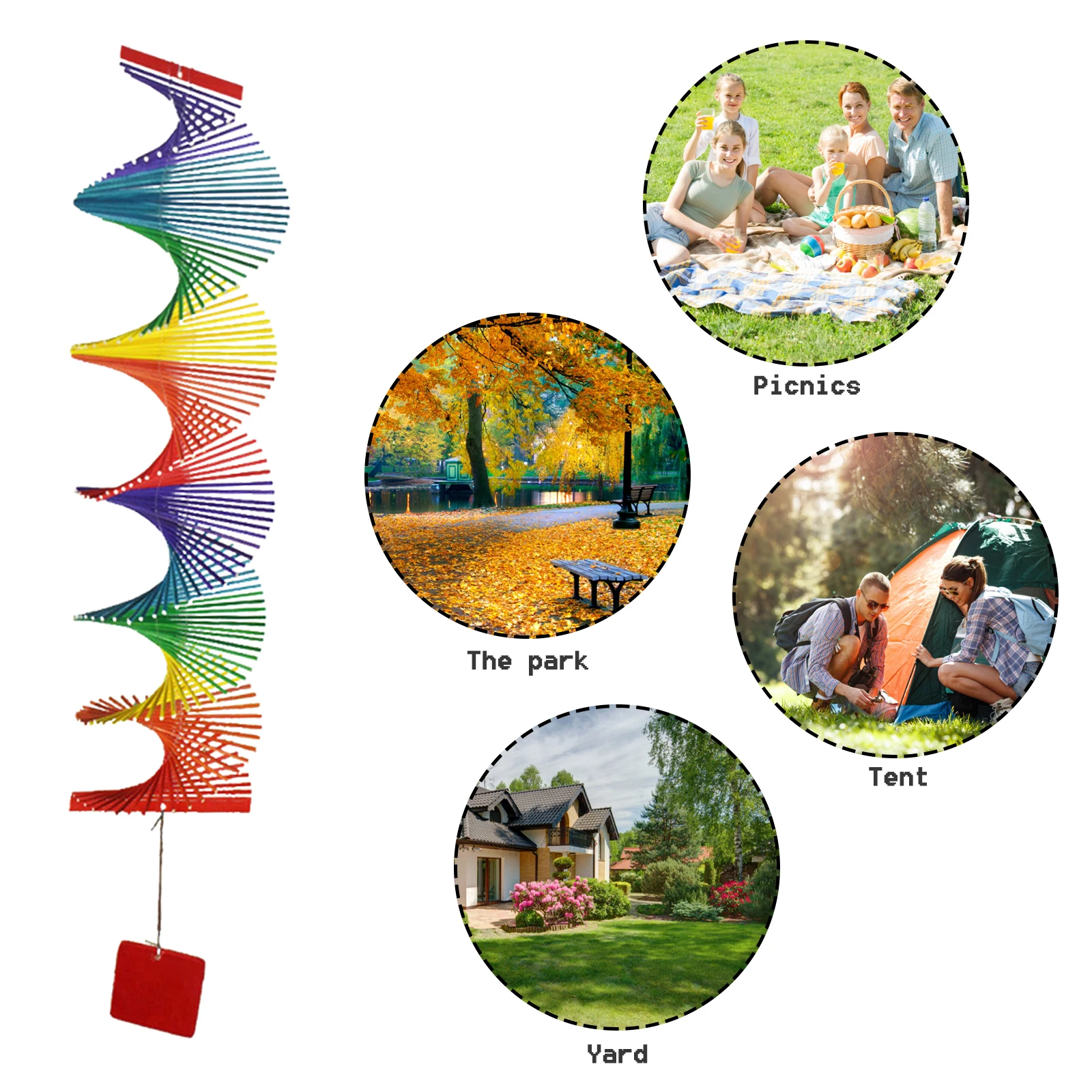 FINEASY Kit Bricolage Carillon Arc-en-ciel – 12 Modèles à Peindre, Activité Manuelle Pour Enfants – Déco Et Cadeau Anniversaire