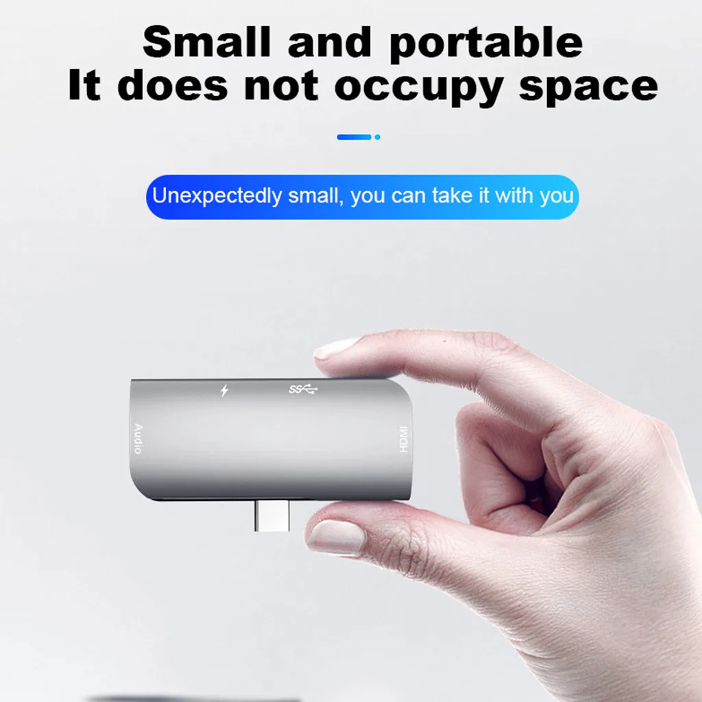 Usb-хаб 4 в 1 Тип c к HDMI Pd док-станция Pd Быстрая зарядка 4 к HDMI аудио Lnterface PC Компьютерные аксессуары сплиттер док-станция