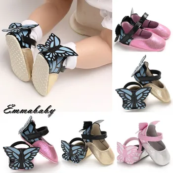 

Brand New Newborn Infant Kid Baby Girl Butterfly Shoes Cute Princess Shoes With Wings Fashion First Walkers 0-18M