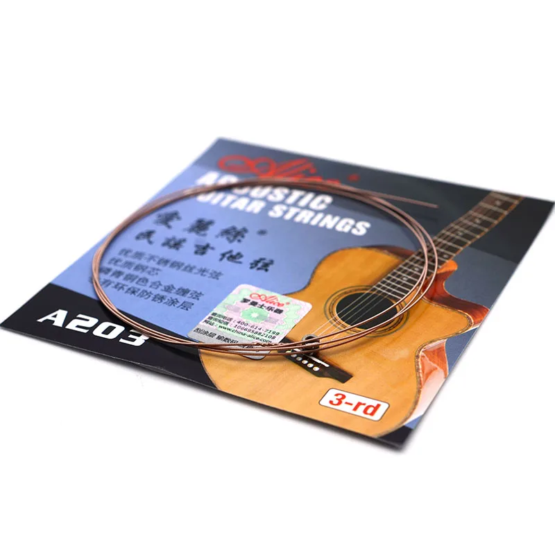 10 шт. гитара Alice String A203SL 3rd 3g String. 024 Third String Для Акустическая гитара, народная гитара