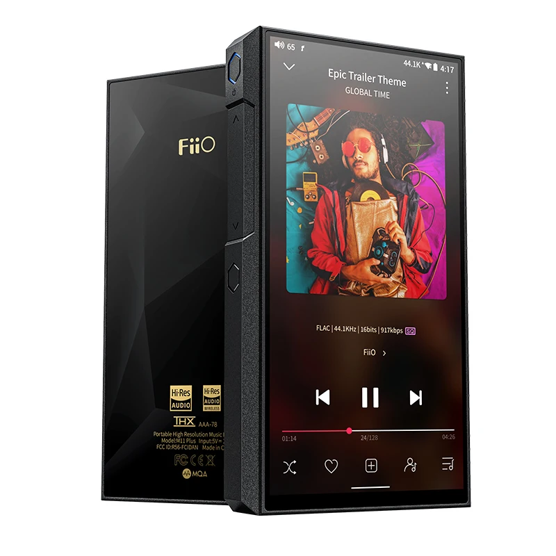 FiiO M11 Plus LTD Stainless Steel 5.5inch 64G Android 10, Snapdragon 660 Hi-Res MP3 Bluetooth 5.0 Music Player with Dual AK4497