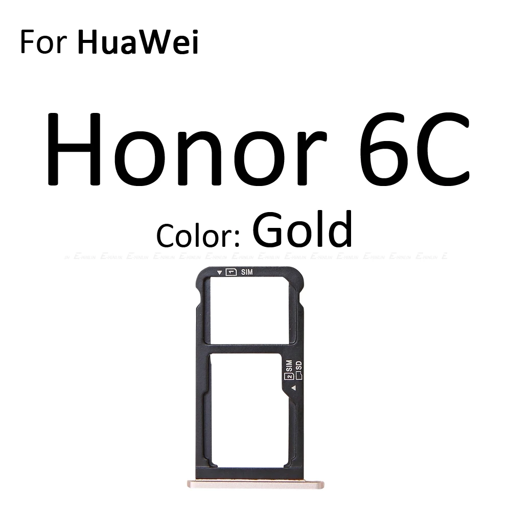 Слот для гнезда sim-карты лоток держатель для чтения разъем адаптер для MicroSD контейнер для Huawei Honor 6C 5C Pro запасные части