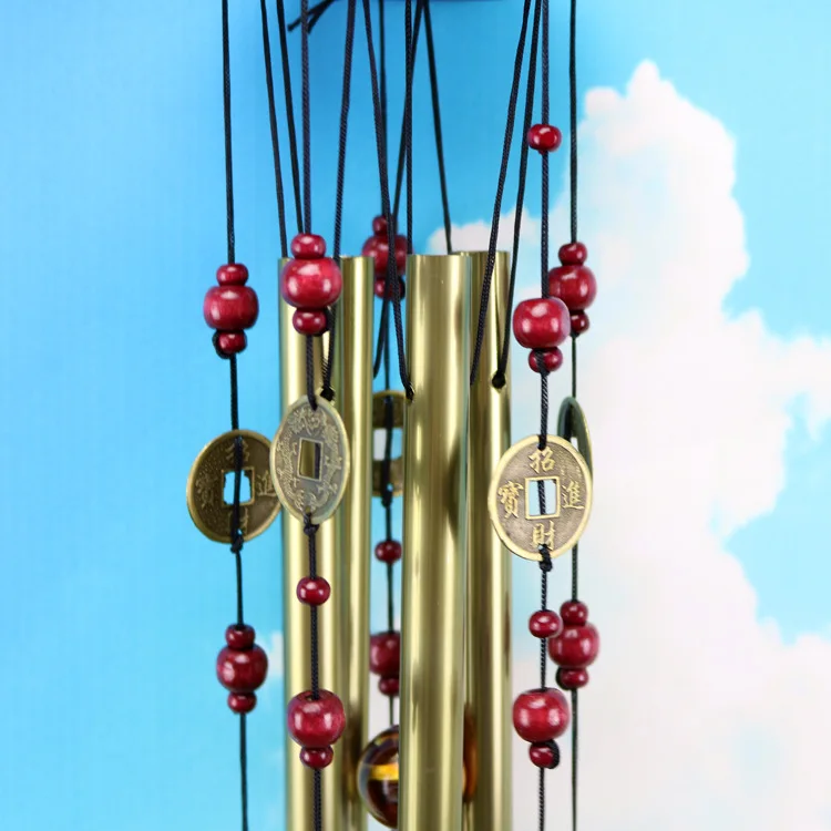 Creative Metal Bronze Wind Chime Shop Home Home-guarding And Exorcising Lucky Feng Shui Bell Door Decoration Pendant Ornaments