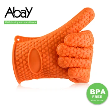 

1pc Oven Mitts Food Grade Silicone Kitchen Gloves Bbq Guantes Cocina Luva Cozinha Mitt Rekawice Kuchenne Silikon Eldiven Gloves