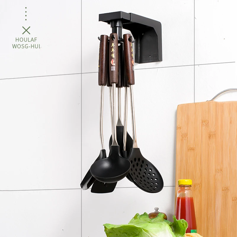 Kitchen utensils holder spoon holder spoon rest utensil holder spatula holder 360°rotate retractable kitchen spoon holder