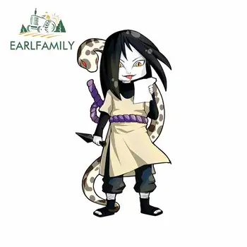

EARLFAMILY 13cm x 6.8cm for Child Naruto Orochimaru Personality Occlusion Scratch Window Trunk Custom Printing Waterproof Decal