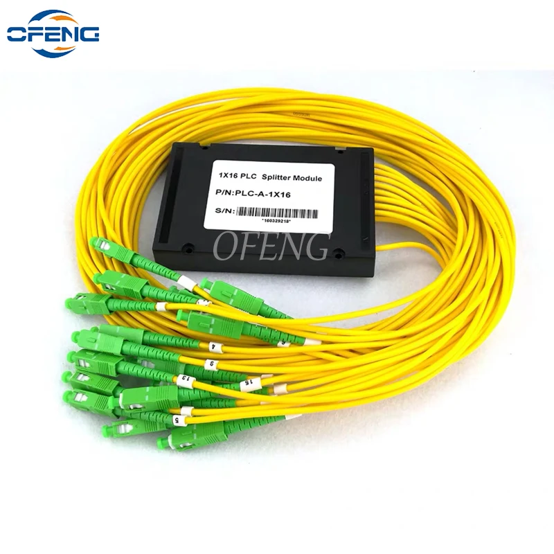 1PCS 1X16 1.5M FTTH PLC FBT ABS type Steel Tube Fiber Optical Splitter with LC SC APC/UPC connector | Мобильные телефоны и