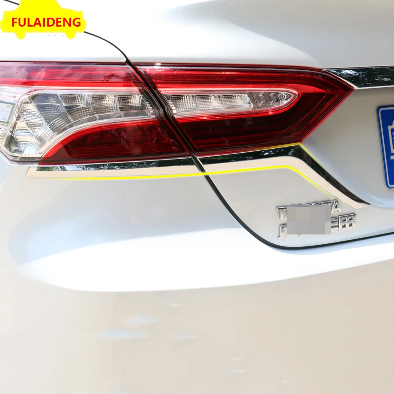 4 шт. для Toyota Camry- ABS хром задний фонарь лампа нижние веки крышка отделка автомобиля Стайлинг Аксессуары