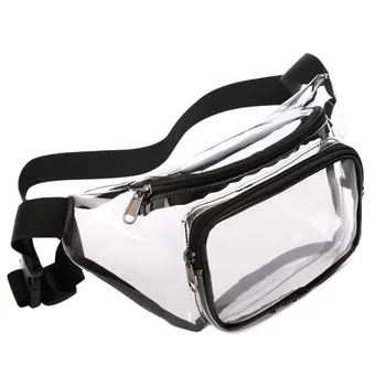 

Clear Waist Bag Purse Transparent Adjustable Belt Bag Pack Waterproof Cute Women Crossbody Simple Beach Bag Fashion Casual Bags