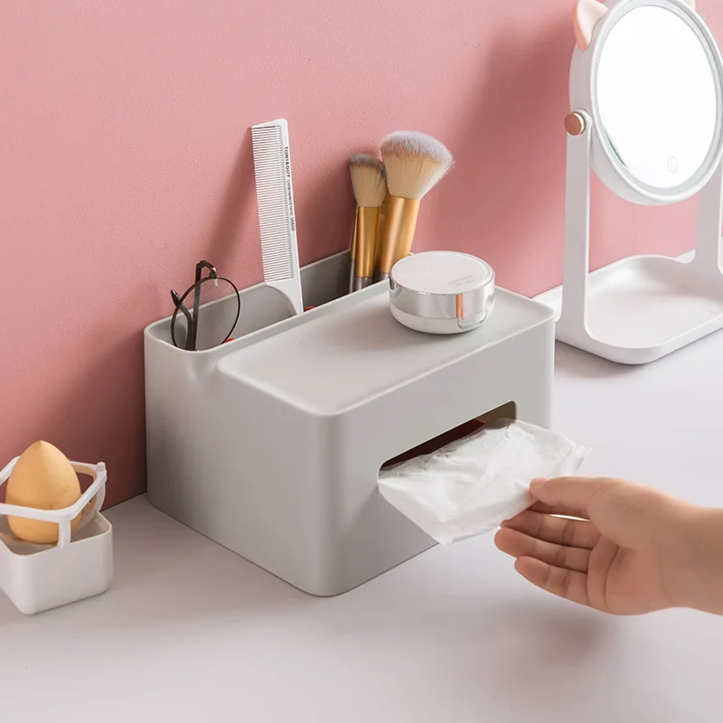 

Napkin Holder Box Tissue Box Tray Home Living Room Restaurant Remote Control Storage Multifunctional Creative Home Kitchenware